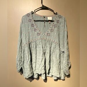 Knox Rose top 2X floral